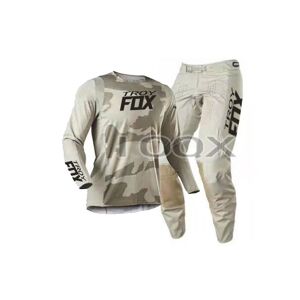 Beige Taille Pantalon Jersey Xl 36 Ensemble D'équipement De Moto Pour Homme, Maillot Et Pantalon De Course, Troy Fox Mx Oktiv Trev, Offre Spéciale, 180 - Publicité