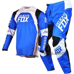 Bleu Taille Pantalon 36 Jersey Xl Maillot Et Pantalon De Moto Pour Hommes, Ensemble D'équipement De Moto Mx Dirt Bmx 180, Combinaisone Pour Motocross - Publicité