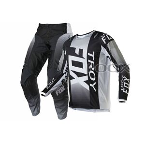 Gris Taille Jersey S Pantalon 30 Troy Fox ? Ensemble D'équipement Pour Moto, Pour Motocross, Atv, Jersey, Pantalon, Oktiv, 180 - Publicité