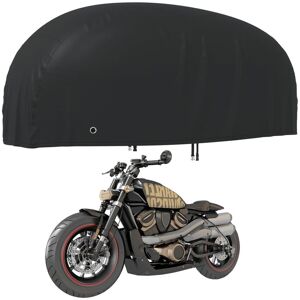 vidaXL Housse de motocyclette noir 265x105x125 cm oxford 210D - Publicité