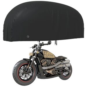 vidaXL Housse de motocyclette noir 245x105x125 cm oxford 210D - Publicité