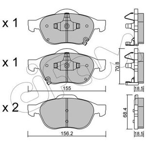 Brake pads 822-448-0