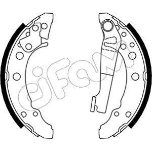 Brake shoes kit, drum brakes 153-465