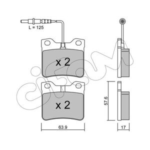 Brake pads 822-192-0