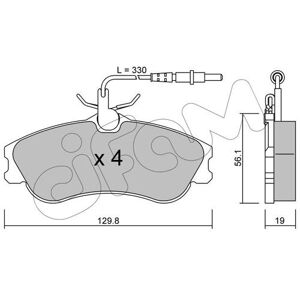 Brake pads 822-217-0