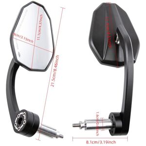 91440608MABYL7AG6F Miroir d'extrémité de barre de moto, pour Yamaha YZFR1/R6 Kawasaki Ninja Z1000 Z900 Honda Rebel Suzuki SV650 Benelli Ducati - Publicité