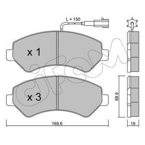 Brake pads 822-709-0