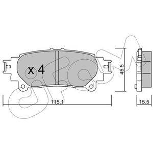 Brake pads 822-939-0