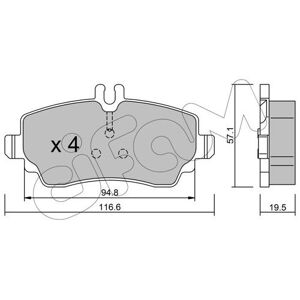 Brake pads 822-310-1