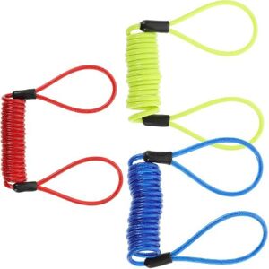 3pcs Corde de Rappel Alarme de Verrouillage pour Moto Antivol Ressort Câble de Rappel Verrouillage de Disque Câble de Moto Câble Auto-Enroulé Fil de Sécurité Verrouillage de Disque - Publicité