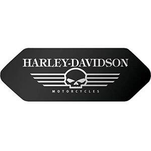 SUPER FABRIQUE Stickers rétro réfléchissant pour Casque Shoei Harley Davidson Crâne Noir Frontal - Publicité