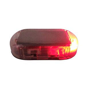 EBILUN Alarme de voiture LED lumière solaire d'avertissement factice système antivol clignotant lumière rouge - Publicité