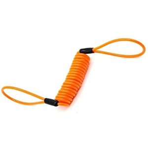 MES Câble antivol Rappel Bloque-Disque pour Moto Scooter et vélo Couleur Orange - Publicité