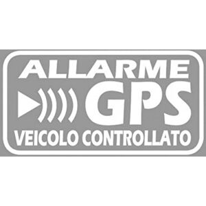 STICKERSLAB GHIRARDI StickersLab – Lot de 8 autocollants alarme antivol GPS satellitaire pour éviter les vols dans les voitures, motos, camions et caravanes 6 x 3 cm - Publicité