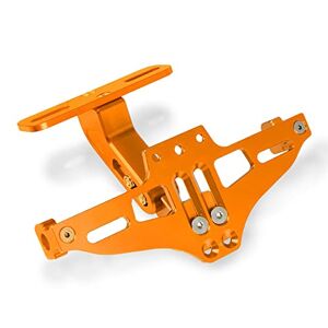 MZ-STORE Universel CNC Aluminium Arrière Supports de Plaque D'immatriculation pour Z650 Z750 Z800 Z900 Z1000 Z300 Z250 GSXR 600 750 1000 S1000RR S1000R S1000XR F650GS F700GS F800GS-Orange - Publicité