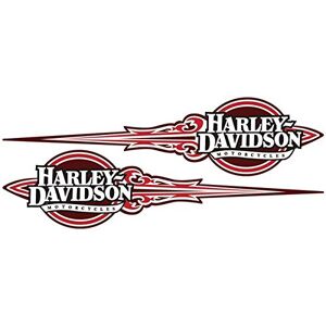 SUPER FABRIQUE Stickers rétro réfléchissant pour Casque Harley Davidson latéraux Fuse (Pack de 2) - Publicité