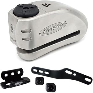 Artago 32S3 Pack Antivol Bloque-Disque avec Alarme 120db Haute Sécurité + Support pour Kawasaki Z900, Homologué SRA - Publicité