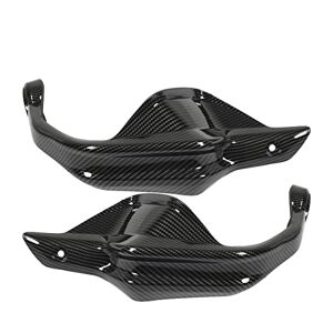 Keenso Housse de Pare-Brise de Guidon, Protège-Mains de Moto Gauche Droite en Fibre de Carbone Style Guidon Guard Kits de Protection pour R1250GS R1200GS LC Adventure - Publicité