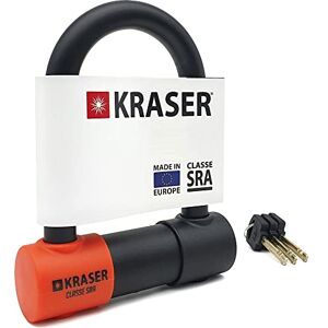 KRASER KR85S Antivol Moto en U Homologué SRA Serrure Sécurité Solide Cadenas 85x125 mm Ø18 Blocage Motocyclette Scooter Vélo - Publicité