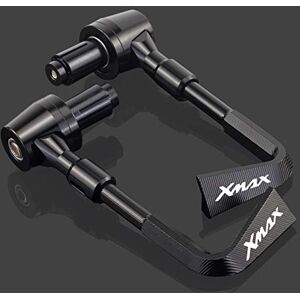 MILLAY Garde-Mains de Moto Guidon Gripsbar Bar extrémités Bar Guardeurs de la Main Levers Protector Fit for Yamaha Xmax 250 125 300 400 Techmax Tech Max Frein Embrayage Leviers Garde (Size : Schwarz - Publicité