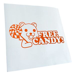 Kiwistar Autocollant Pedobear Free Candy 20 x 9 cm Orange G10 pour Voitures, vélos, véhicules, Motos, cyclomoteurs, Tuning, vitres arrière - Publicité