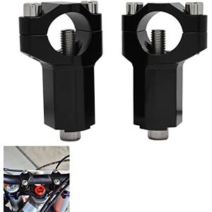 Rehausseur De Guidon, Rehausse Guidon Moto， 22mm Universal Moto Guidon  Riser Handlebar Clamp B K Move Mount Adapter(noir) Rehausseur Guidon Moto