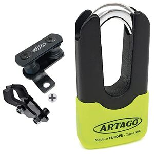 Artago 69X4 Pack Antivol Disque Haute Sécurité + Support pour Honda CRF 1000L Africa Twin, Homologué SRA, Sold Secure Gold, ART4 - Publicité