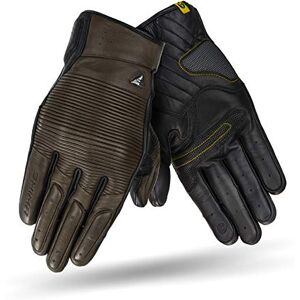 SHIMA BLAKE Gants Moto Homme Gants Respirant, Élastique, Touchscreen, Vintage et Cuir avec Protecteur de Jointure, Absorbeurs D'chocs Poignet et Doigts, Paume Renforcée (Marron, L) - Publicité