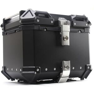 ZYPTD Moto Top Case Box Universel Moto Scooter Luggage Moto Top Case pour Rangement Casques, Noir/Argenté (Color : Noir, Size : 55L) - Publicité