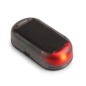 BAAQII Solaire Auto Faux Alarme de Voiture LED Lumière Système d'avertissement de Sécurité Antivol Flash Clignotant - Publicité