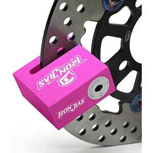 Grapelet Antivol de Disque de Frein pour Moto, étanche, antivol pour Moto, sans Alarme, 7 mm en Alliage avec câble de Rappel, Rouge Rose - Publicité