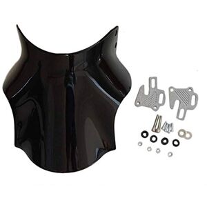 GLoyer Moto Pare-Brise Noir Moto Pare-Brise Compatible avec Honda Bulle Hornet CB400 CB600 CB750 CB900 CB919 CB250 CB 400 600 750 900 919 250 - Publicité