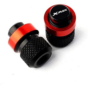 FLOSHO pour Y&amaha X Max Xmax 125 250 300 2017-2021 Accessoires de Moto CNC Support latéral béquille agrandisseur Pad et Bouchon de Valve (Color : 2-Valve Cap) - Publicité