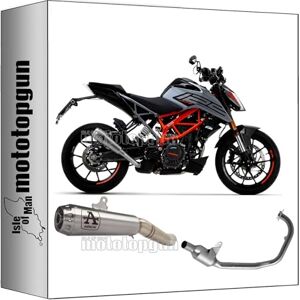 MOTOTOPGUN arrow 71936PRI + 71764MI ligne complete approuve open pro-race nichrom embout acier compatible avec ktm duke 125 2021 2022 2023 - Publicité