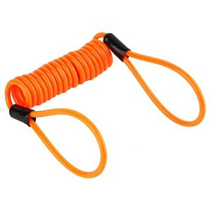 Yctze pour abus motorcycle disc lock reminder cable Moto Alarme Verrouillage Du Disque PVC Alliage Orange Moto Vélo Alarme Verrouillage Du Disque Antivol Sécurité Ressort Rappel Câble Serré Longueur - Publicité