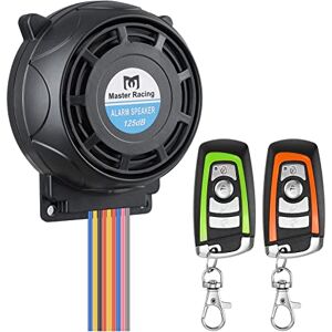 Rupse Alarme Moto Vibration de Moto Étanche Système d'Alarme Moto sans Fil Antivol de Moto Universel Démarrage à Distance Moto Klaxon Sirène 125dB avec Double Télécommande Sensibilité Réglable - Publicité