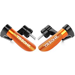 TREONK Protège-Mains,Paire 7/8" 22mm Hand Protections Paire de Protège-Mains de Moto compatible avec Moto Duke 790 Duke 125 200 250 390 790,Orange - Publicité