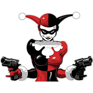 SUPER FABRIQUE Stickers rétro réfléchissant pour Casque de Moto Harley Quinn - Publicité