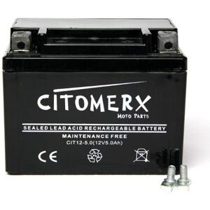 Citomerx Batterie sans entretien 12V 5Ah YB4L-B, YTX4L-BS YT4L-B - Publicité