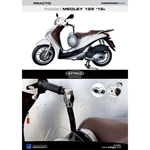 Artago 1638ART Antivol Moto Guidon Practic Art, Haut de Gamme + Support pour Piaggio Medley - Publicité