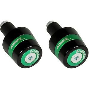 ACCOSSATO Paire de contrepoids  avec insert coloré vert pour guidon avec trou intérieur Ø de 12 mm à 20 mm pour Yamaha Yp125r X-Max de 2006 à 2009 (CC 125) - Publicité