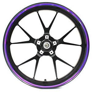 Finest Folia Autocollant pour jantes de voitures et motos 16" 17" 18" 19" Avec outil de montage Largeur 7 mm Violet hologramme - Publicité