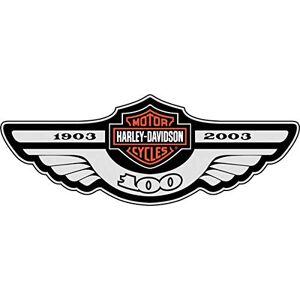 SUPER FABRIQUE Stickers rétro réfléchissant pour Casque de Moto centenaire Harley Davidson - Publicité