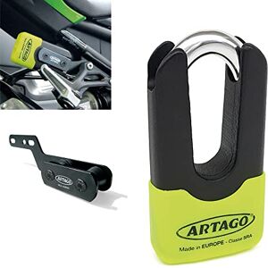 Artago 69X3 Pack Antivol Disque Haute Sécurité + Support pour Kawasaki Z900, Homologué SRA, Sold Secure Gold, ART4 - Publicité