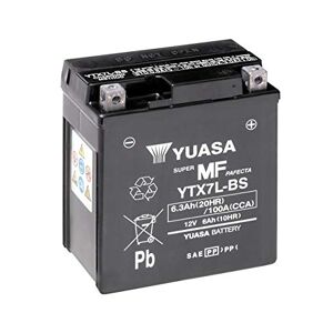 Yuasa Batterie moto  YTX7L-BS Sans entretien 12 V 6 Ah Dimensions: 114 x 71 x 131 mm compatible avec HONDA CB600 F 600 2004-2006 - Publicité