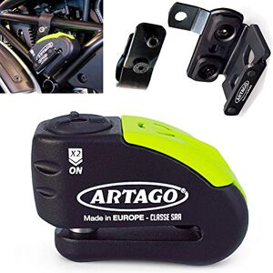 Artago 30X5 Pack Antivol Bloque-Disque avec Alarme 120db Haute Sécurité + Support pour Ducati Monster Diavel, Homologué SRA et Sold Secure Gold - Publicité