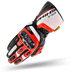 SHIMA STR-2 Gants Moto Homme Gants Touchscreen, D'été, Sport et Cuir avec Protecteur de Jointure en Carbone, Glissières Mains et Doigts, Paume Renforcée (Rouge, L) - Publicité