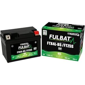 Fulbat - BATTERIE MOTO  GEL FTX4L-BS / FTZ5S / YTX4L-BS (High Capacity) 12V 5,3AH 70A - Publicité