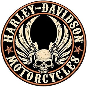 SUPER FABRIQUE Stickers rétro réfléchissant pour Casque Harley Davidson Central Skull - Publicité