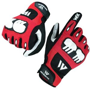 WESTWOOD FOX Gants de Moto pour Hommes et Femmes, Respirants, écran Tactile, Coussinets de Paume pour BMX, Cyclisme, ATV, Course de VTT, Course sur Route, Escalade (Rouge, L) - Publicité